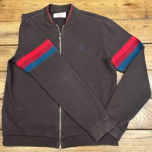 Original Penguin Brown Polo with Blue Logo